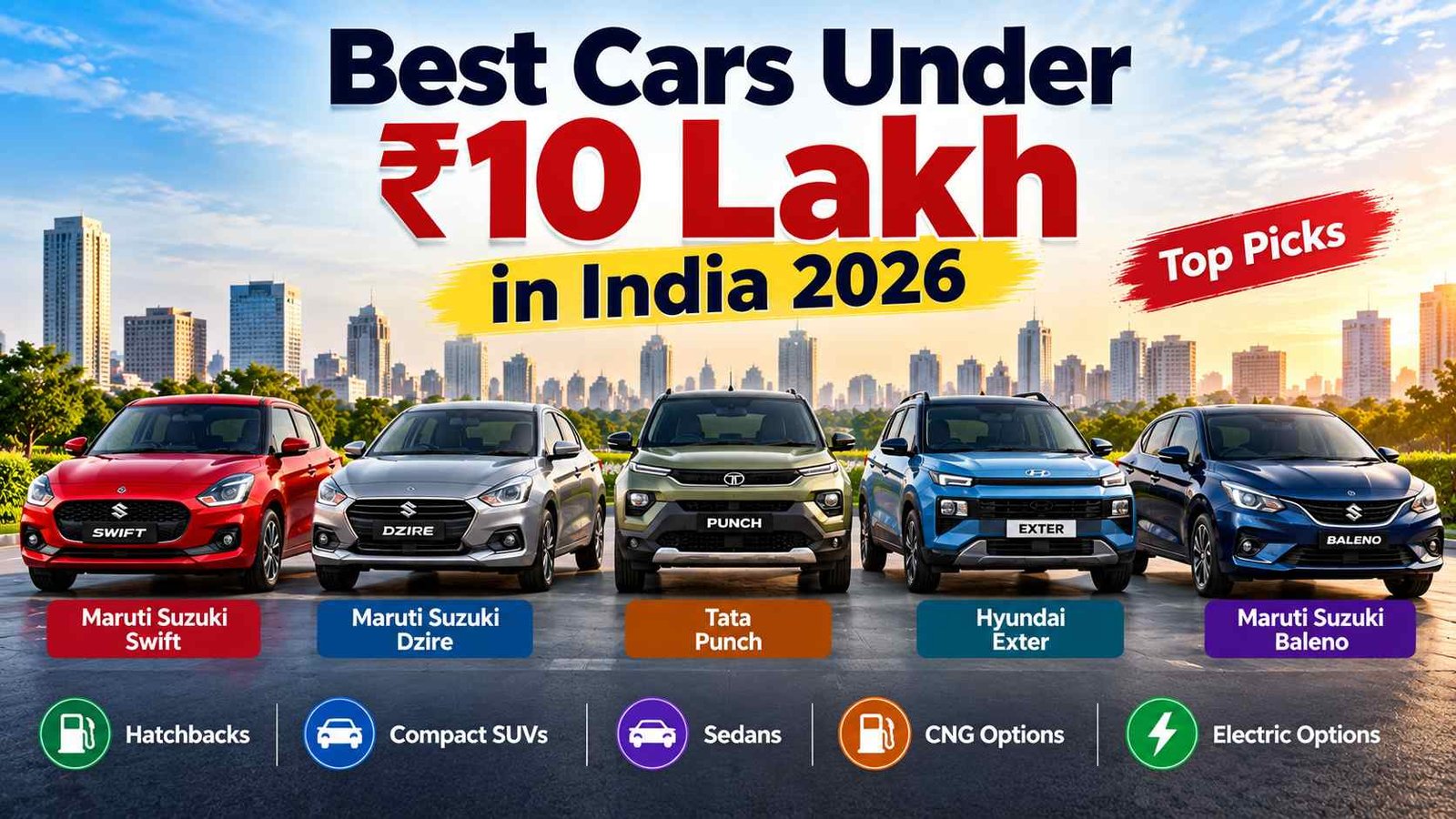 Best Cars Under ₹10 Lakh in India 2026