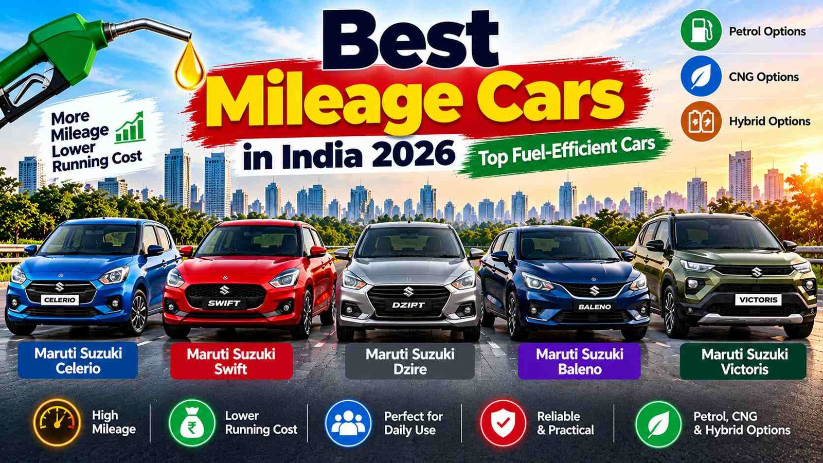 Best Mileage Cars in India 2026