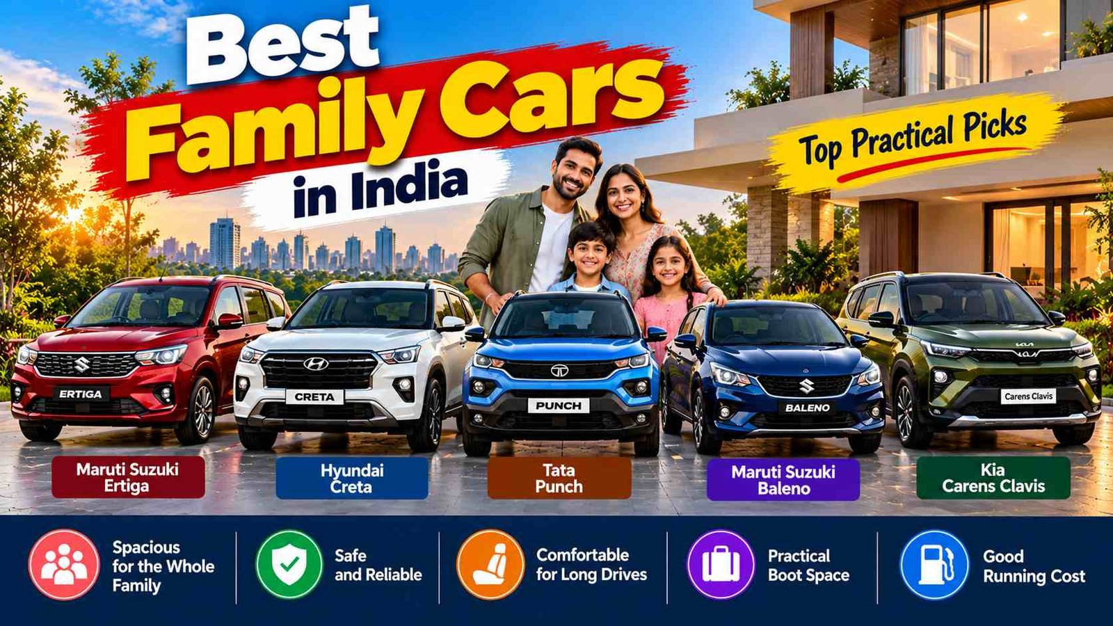 Best Family Cars in India: Top Practical Picks
